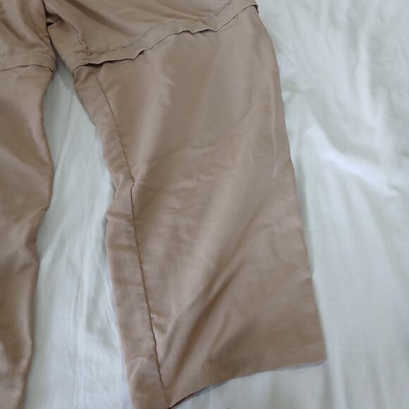CAMPMOR convertible (to shorts) pants khaki LARGE nylon quick dry zippers work - Picture 7 of 15